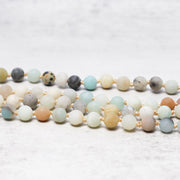 Buddha Stones 108 Amazonite Beads Tassel Mala Bracelet