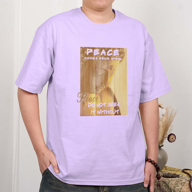 Buddha Stones Peace Comes From Within Tee T-shirt T-Shirts BS 16