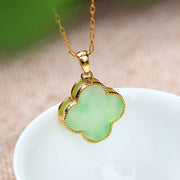 Buddha Stones "May Luck and Joy Be With You" Jade Necklace Includes Gift Message Card - image 1