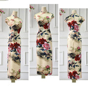 Buddha Stones Peony Flower Print Cheongsam Dress Women's Qipao (Extra 30% Off | USE CODE: FS30) - image 12