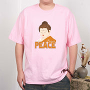 Buddha Stones Close Eyes Peace Buddha Tee T-shirt T-Shirts BS 11