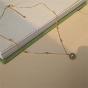 Buddha Stones 14k Gold Plated Hetian Jade Luck Beaded Necklace Pendant (Extra 35% Off | USE CODE: FS35) - image 7