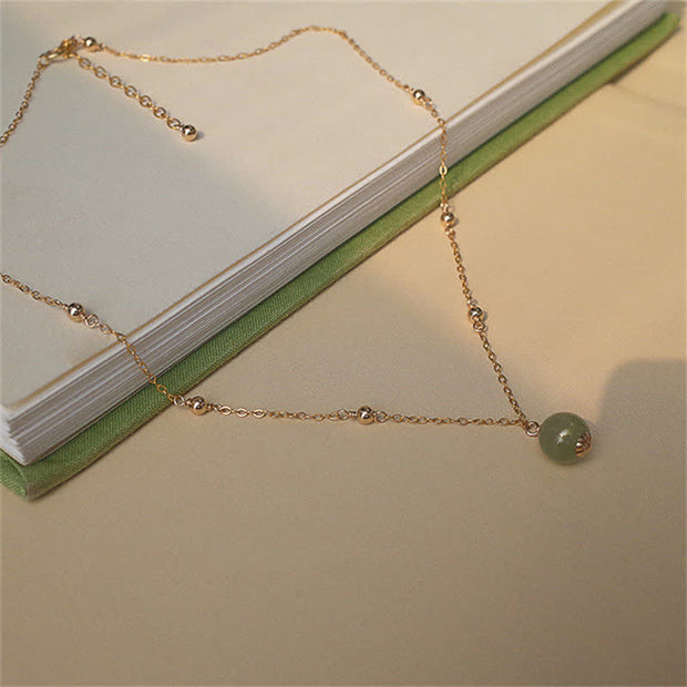 Buddha Stones 14k Gold Plated Hetian Jade Luck Beaded Necklace Pendant (Extra 35% Off | USE CODE: FS35) - image 7