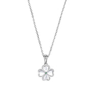 Buddha Stones 925 Sterling Silver Four Leaf Clover Chrysoberyl Cat Eye Love Necklace Pendant (Extra 35% Off | USE CODE: FS35) - image 5