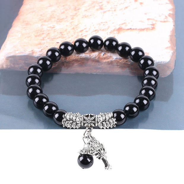Buddha Stones Natural Gemstone Tree of Life Lucky Charm Stretch Bracelet Bracelet BS 17