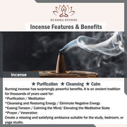 Buddha Stones Mixed Aroma Backflow Incense 50 Cones Pack