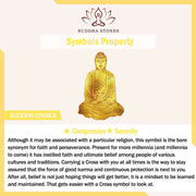 Buddha Stones Tibetan Yellow Jambhala Yellow God of Wealth Buddha Serenity Necklace Pendant