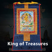 Buddha Stones Tibetan Framed Thangka Blessing Protection Decoration (Extra 30% Off | USE CODE: FS30) - King of Treasures - image 4