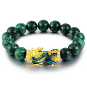 Buddha Stones "Sending Blessings of Wealth and Peace" PiXiu Jade Bracelet Includes Gift Message Card - image 12