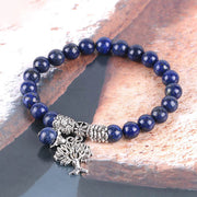 Buddha Stones Natural Gemstone Tree of Life Lucky Charm Stretch Bracelet Bracelet BS 47