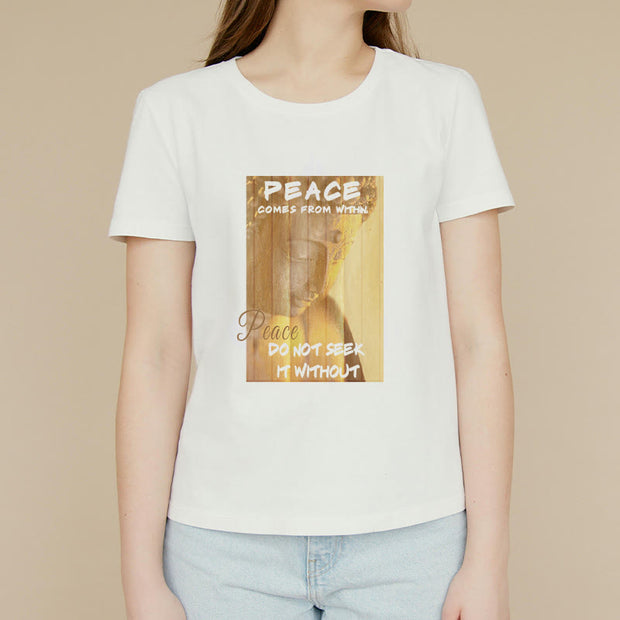 Buddha Stones Peace Comes From Within Tee T-shirt T-Shirts BS 2