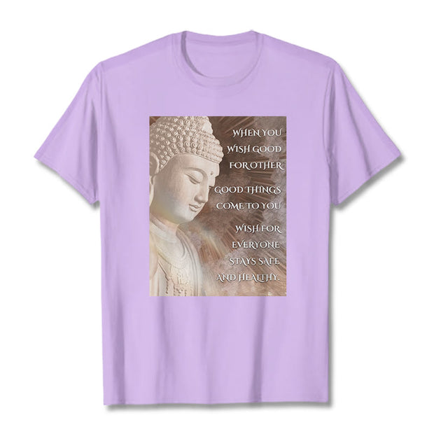 Buddha Stones When You Wish Good For Other Tee T-shirt T-Shirts BS Plum 2XL