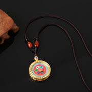 Buddha Stones Tibetan Buddha Om Mani Padme Hum Kwan Yin Avalokitesvara Serenity Necklace Pendant