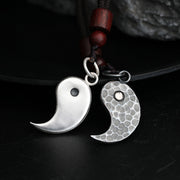 Buddha Stones 990 Sterling Silver Yin Yang Balance Harmony Necklace Pendant (Extra 30% Off | USE CODE: FS30) - image 17
