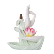 Buddha StonesTibetan Lotus Blessing Incense Burner Decoration (Extra 30% Off | USE CODE: FS30) - image 6