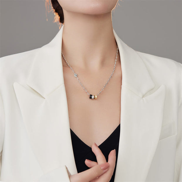 Buddha Stones 925 Sterling Silver Retro Tang Dynasty Flower Design Luck Energy Chain Necklace Pendant (Extra 35% Off | USE CODE: FS35) - image 2