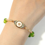 Buddha Stones "May Light and Protection Be With You" Peridot Bracelet Includes Gift Message Card - image 9