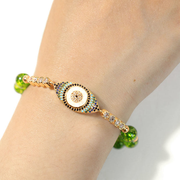 Buddha Stones "May Light and Protection Be With You" Peridot Bracelet Includes Gift Message Card - image 9