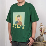 Buddha Stones Buddha Says Relax Buddha Tee T-shirt T-Shirts BS 1