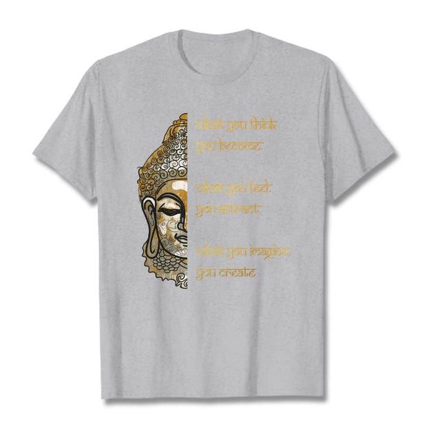 Buddha Stones What You Think Tee T-shirt T-Shirts BS LightGrey 2XL