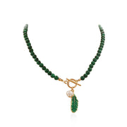 Buddha Stones Natural Malachite Calm Necklace & Bracelet (Extra 30% Off | USE CODE: FS30) - image 1