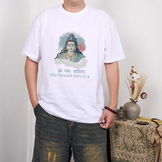 Buddha Stones Sanskrit OM NAMAH SHIVAYA Colorful Clouds Tee T-shirt T-Shirts BS 4