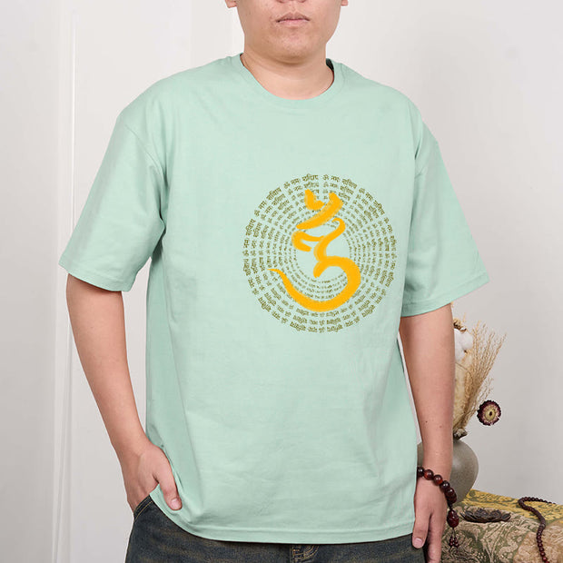 Buddha Stones 108 OM NAMAH SHIVAYA Mantra Sanskrit Tee T-shirt T-Shirts BS 15