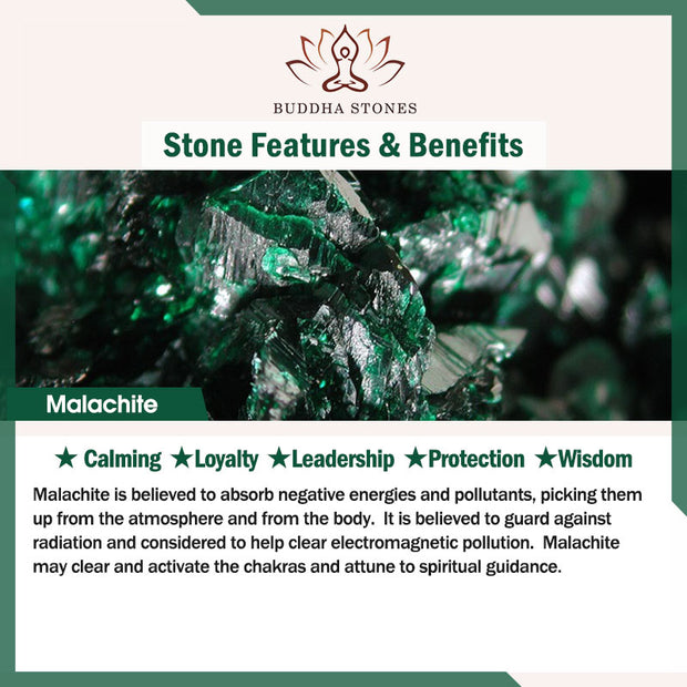 Buddha Stones Natural Malachite Calm Necklace & Bracelet (Extra 30% Off | USE CODE: FS30) - image 8