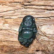 Natural Rainbow Obsidian Laughing Buddha Inner Peace Necklace Pendant Necklaces & Pendants BS 8