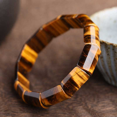 Buddha Stones Natural Tiger Eye Strength Protection Bracelet (Extra 30% Off | USE CODE: FS30) - 13*17mm - image 0