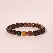 Buddha Stones Ebony Wood Rosewood Peace Balance Bracelet