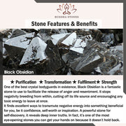 Buddha Stones Natural Palo Santo Pink Crystal Amethyst Black Obsidian Crystal Purify Altar Set Spiritual Supplies