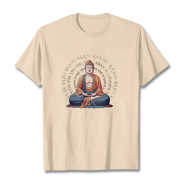 Buddha Stones Sanskrit Heart Sutra Form Is No Other Than Emptiness Tee T-shirt