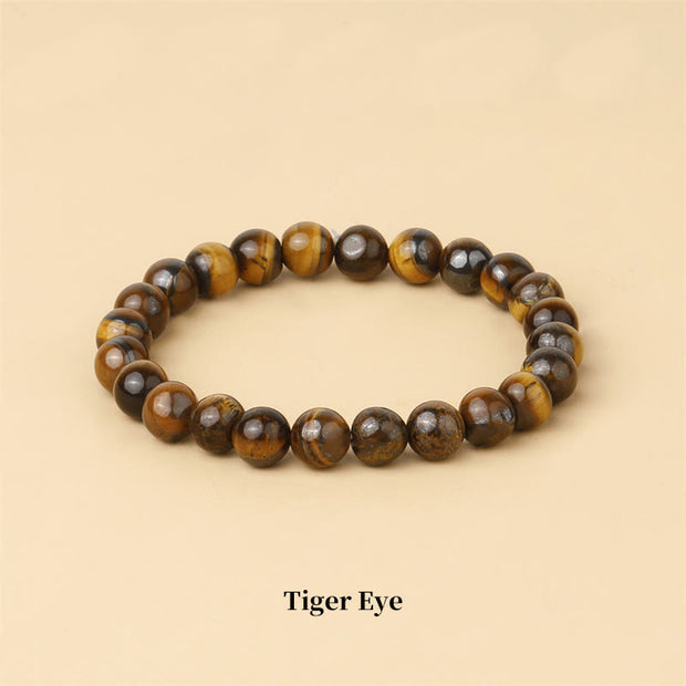 Buddha Stones Natural Stone Quartz Healing Beads Bracelet