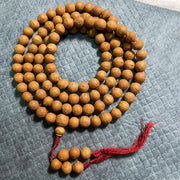 Buddha Stones 108 Mala Beads Nepal Bodhi Seed Luck Wealth Tassel Bracelet (Extra 35% Off | USE CODE: FS35) - 13mm - image 0