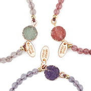 Buddha Stones Natural Crystal Charm Lucky Healing Bracelet