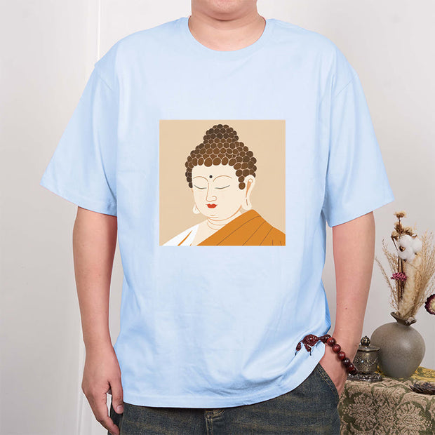 Buddha Stones Close Eyes And Relax Buddha Tee T-shirt T-Shirts BS 18