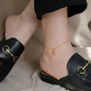 FREE Today: Wealth Prosperity 18k Gold Plated Copper Lucky Gourd Design Buckle Anklet