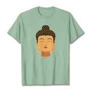 Buddha Stones Blessed Meditation Buddha Tee T-shirt T-Shirts BS PaleGreen 2XL