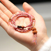 FREE Today: Compassion And Love Rhodonite Healing Energy Triple Wrap Bracelet