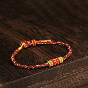 Buddha Stones Handmade Colorful Rope King Kong Knot Braided Luck Bracelet - image 3