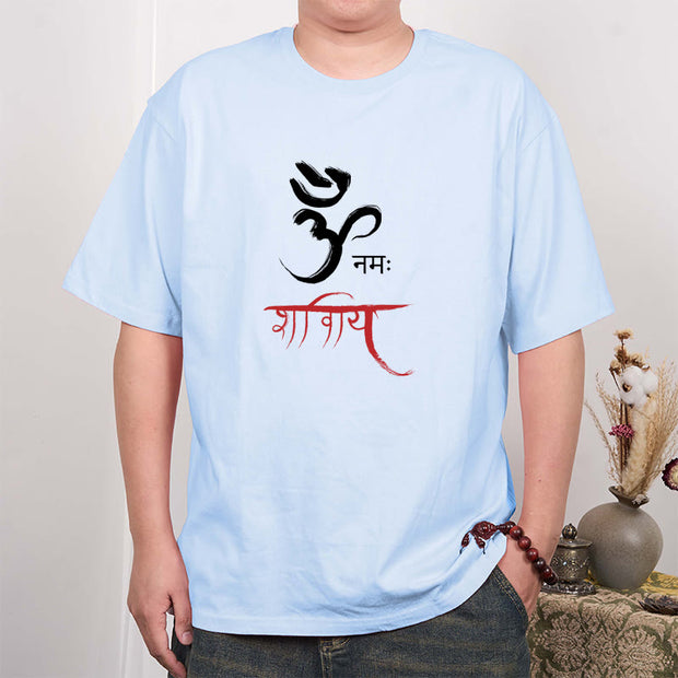 Buddha Stones OM NAMAH SHIVAYA Mantra Sanskrit Tee T-shirt T-Shirts BS 19