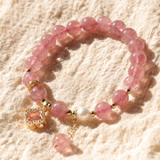 Buddha Stones "Wishing Love and Sweet Blessings" Quartz Bracelet Includes Gift Message Card - image 14
