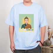 Buddha Stones Buddha Says Relax Buddha Tee T-shirt T-Shirts BS 6