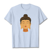 Buddha Stones Blessed Meditation Buddha Tee T-shirt T-Shirts BS LightCyan 2XL