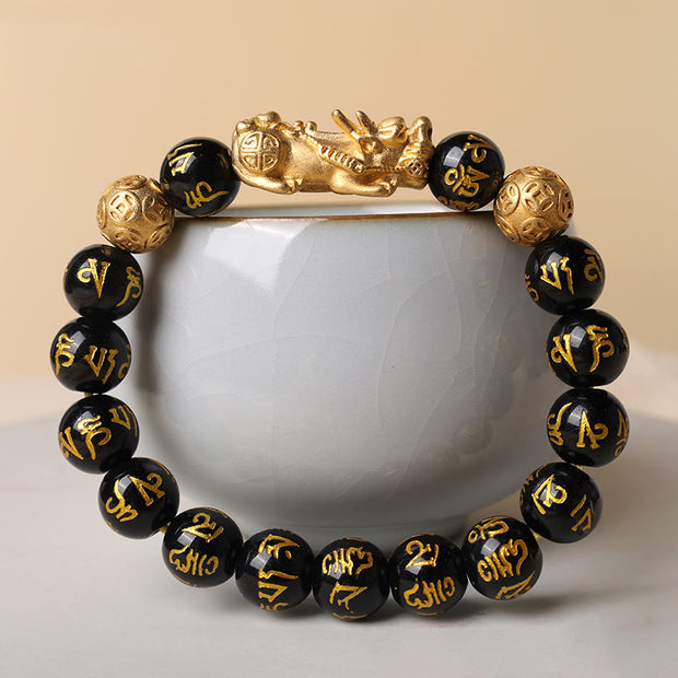 Buddha Stones "Blessings of Protection to Attract Wealth" PiXiu Bracelet Includes Gift Message Card - image 13