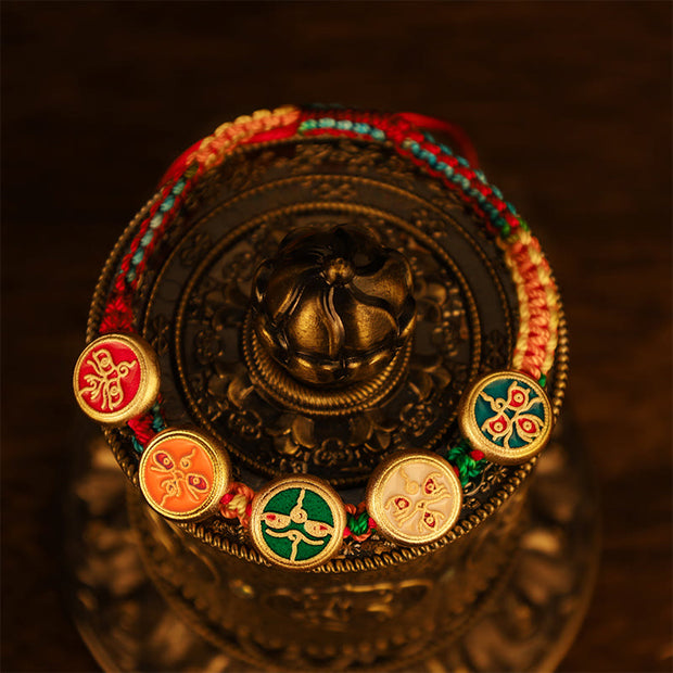 FREE Today: Tibetan Attract Wealth Five Gods of Wealth Braid Bracelet