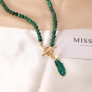 Buddha Stones Natural Malachite Calm Necklace & Bracelet (Extra 30% Off | USE CODE: FS30) - image 3