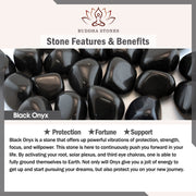 Buddha Stones Five Elements Black Onyx Red Agate Wisdom Wealth Bracelet