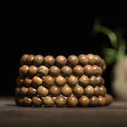 Buddha Stones 108 Mala Beads Green Sandalwood Boxwood Lotus Positive Bracelet (Extra 35% Off | USE CODE: FS35) - image 22